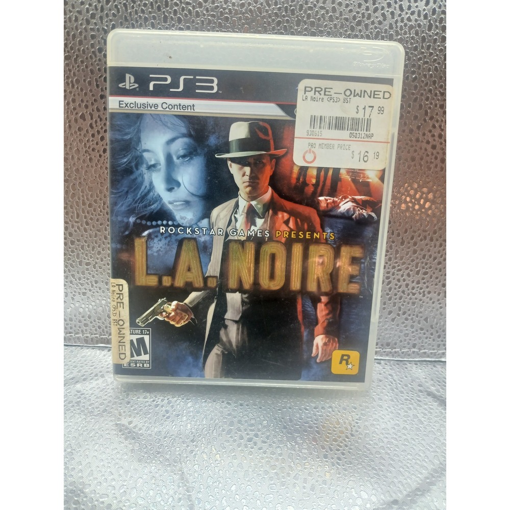 LA Noire Rockstar Games Sony PlayStation 3 PS3 Complete with Manual